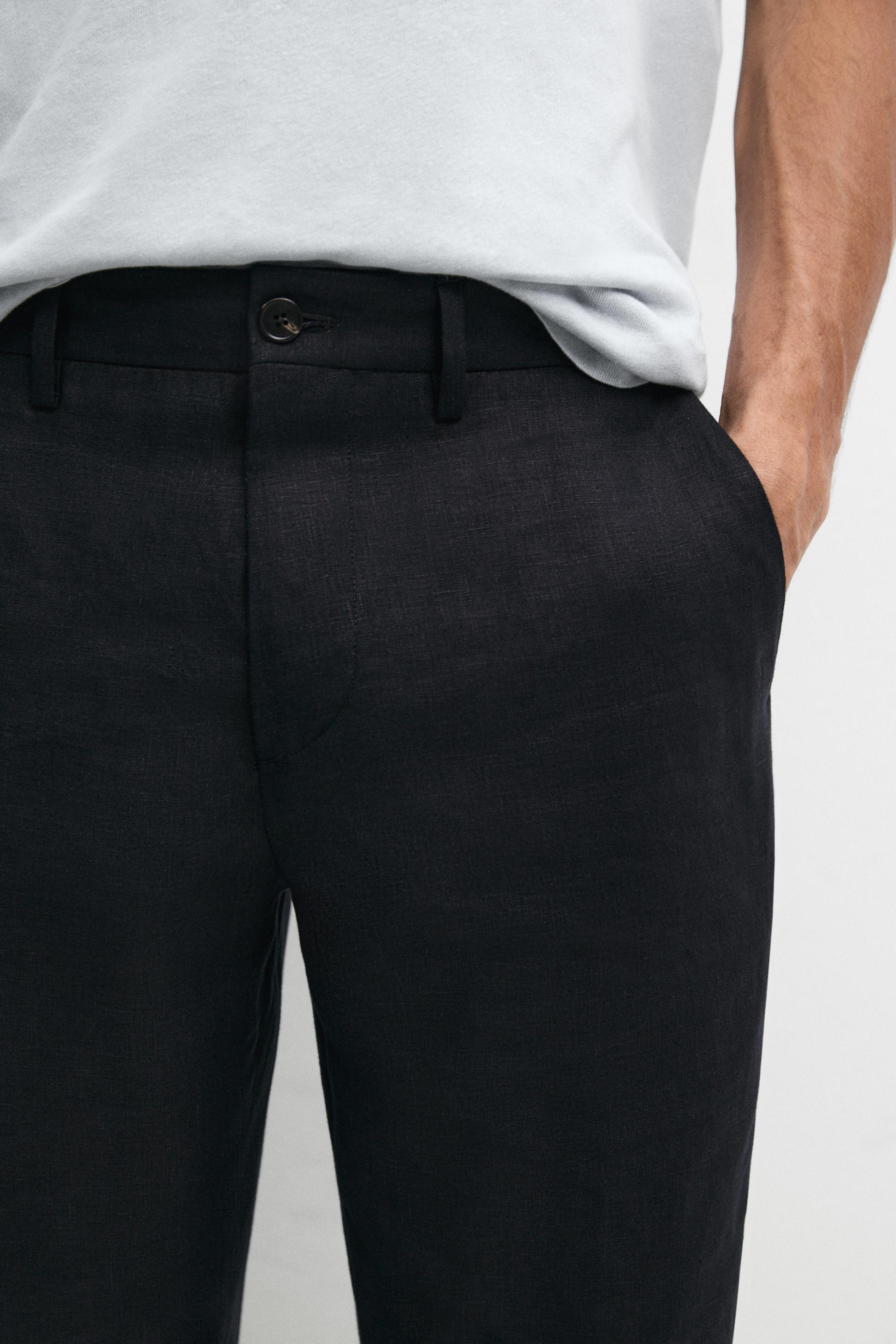Linen suit trousers